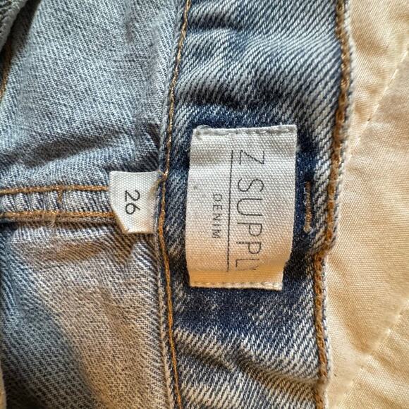 Z Supply Everyday Mid Rise Classic Wash  Button Fly Denim Shorts Woman’s Size 26 - Picture 5 of 11